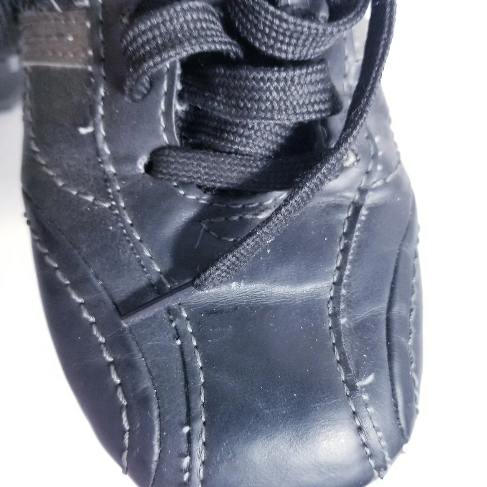 SONOMA BOY'S SNEAKER DRESS SHOE DARK BROWN BLACKISH COLOR SIZE 1